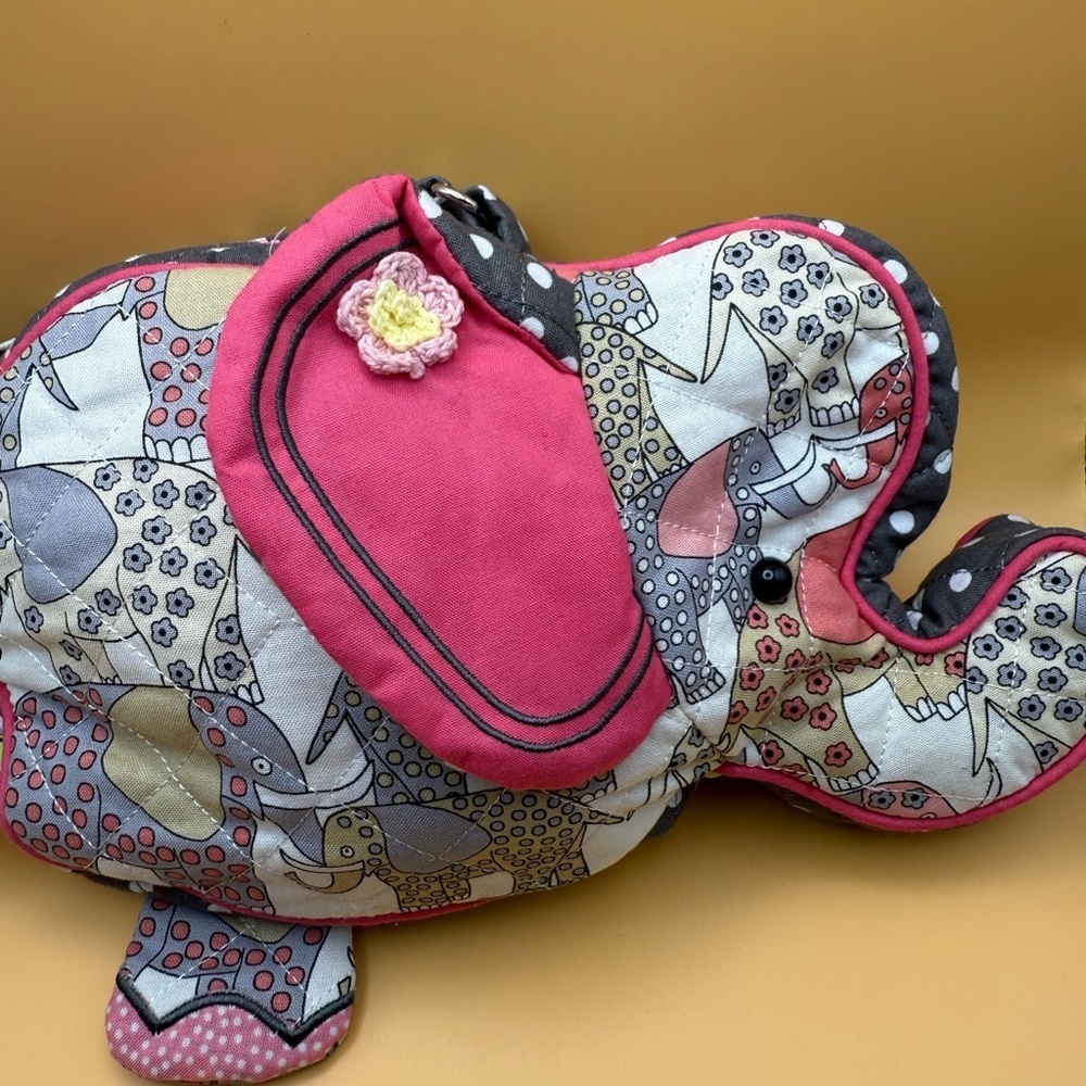 Douglas Elephant Quilted Crossbody Bag Kids Purse - Picture 5 of 9